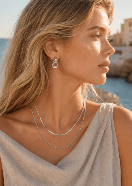 Earring Verona- Silver Plated