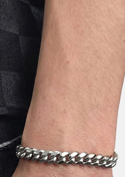 Bracelet Riven Edge - Silver Plated
