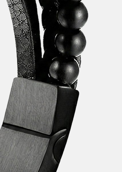 Leather Bracelet Noble Noir