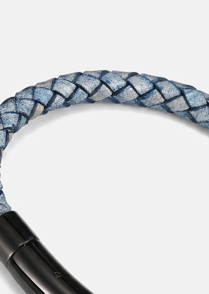 Leather Bracelet Ocean Weave