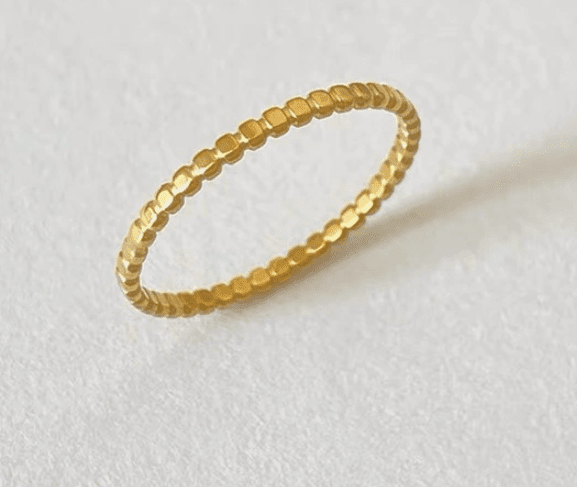 Ring Golden Mosaic - 18k Gold Plated