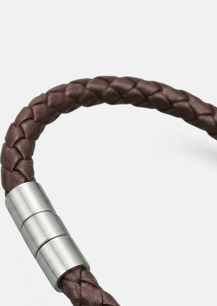 Leather Bracelet Iron Weave