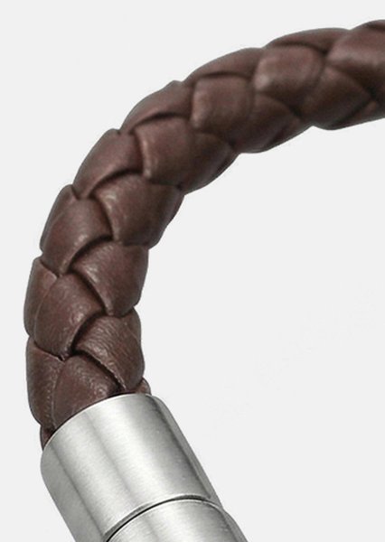 Leather Bracelet Iron Weave