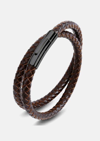 Leather Bracelet Vigor Weave