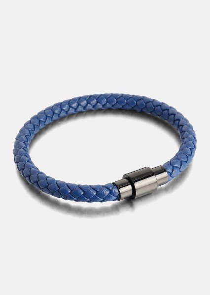 Leather Bracelet Noble Blue
