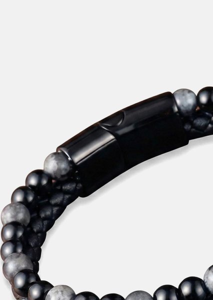 Leather Bracelet Ebon Veil
