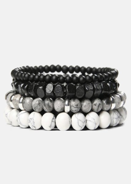 Beaded Bracelet Obsidian Nexus