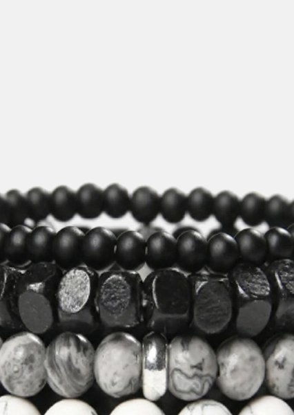 Beaded Bracelet Obsidian Nexus