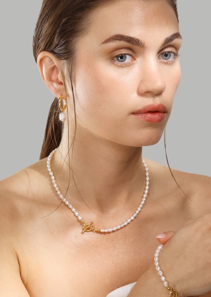 Necklace Classic Pearl - 18k Gold Plated