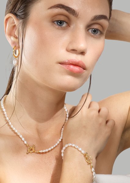 Necklace Classic Pearl - 18k Gold Plated