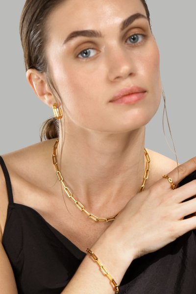 Ring Bold Chain - 18K Gold Plated