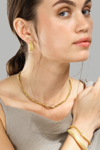 Earrings Sfera – 18k Gold Plated