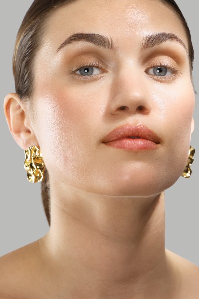 Earring Lava - 18k Gold Plated