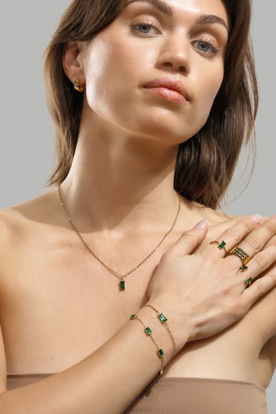 Bracelet Emeraldis - 18k Gold Plated