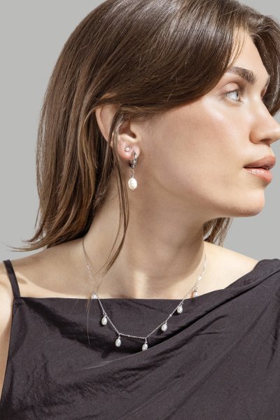 Earring Ocean- Silver Plated