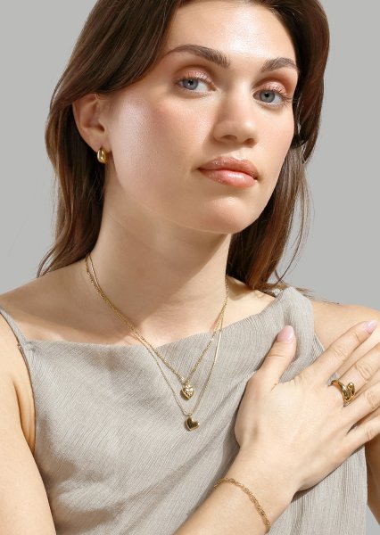 Ring Bold Drops - 18k Gold Plated
