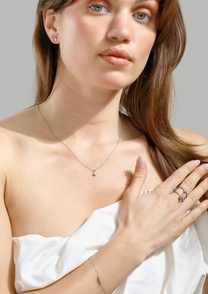 Earrings Nova - Silver Plated