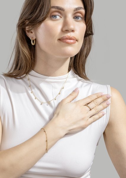 Bracelet Dainty Sparkle - 18k Gold Plated