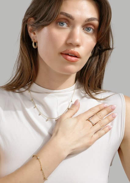 Bracelet Dainty Sparkle - 18k Gold Plated