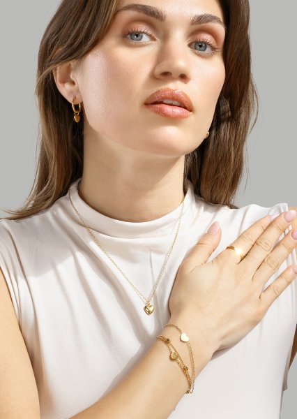 Necklace Heartbeat- 18k Gold Plated