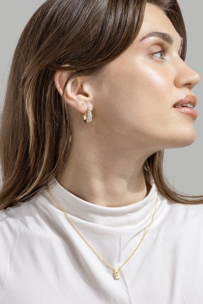 Necklace Initial Letters A-N – 18k Gold Plated