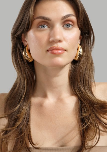 Earring Liquid Glow - 18k Gold Plated