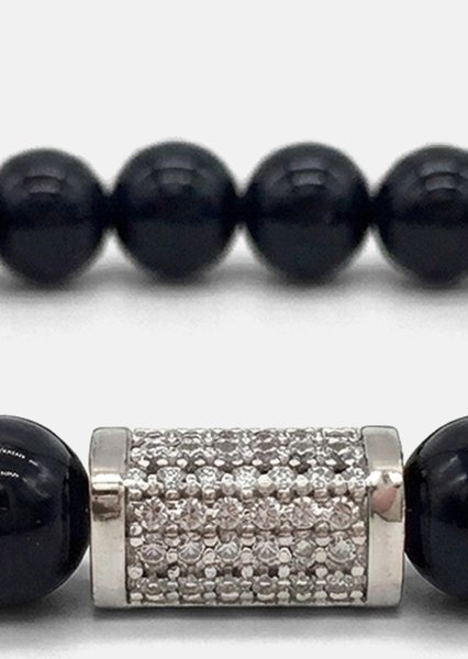 Beaded Bracelet Obsidian Valor