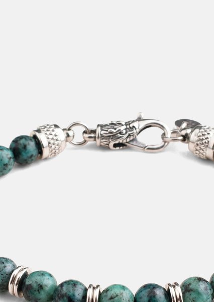 Beaded Bracelet Emerald Flare