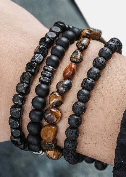 Beaded Bracelet Granite Realm