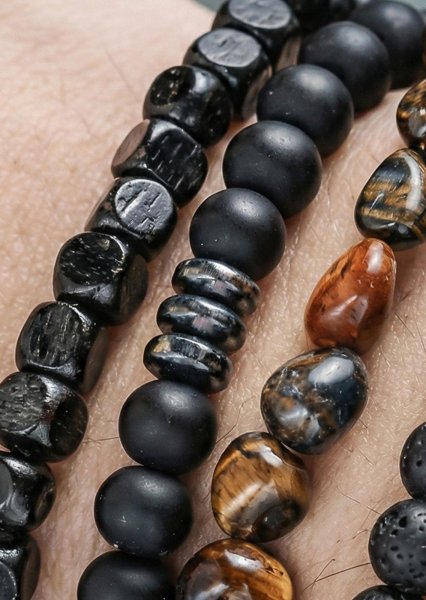 Beaded Bracelet Granite Realm