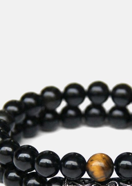 Beaded Bracelet Onyx Valor