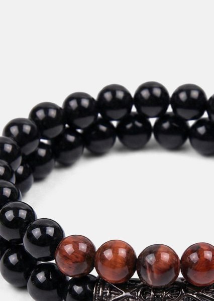 Beaded Bracelet Ebon Crest