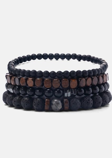Beaded Bracelet Onyx Harmony