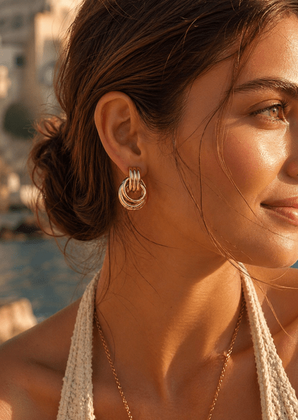 Earrings Unity Loop - 18k Gold Plated