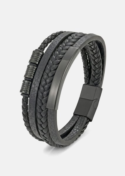 Leather Bracelet Iron Vow