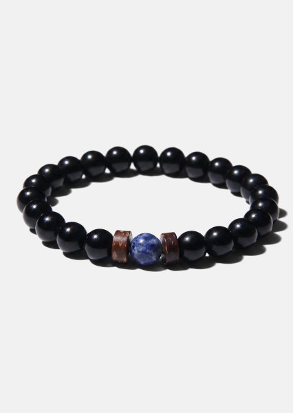 Beaded Bracelet Obsidian Forge