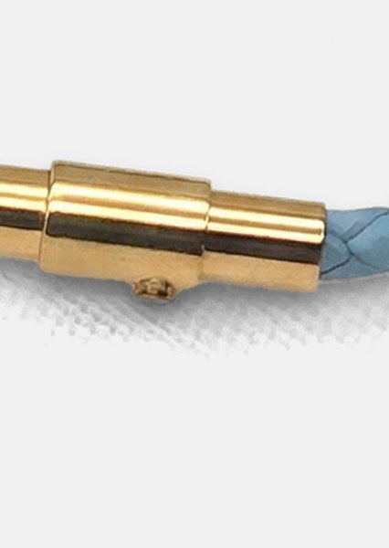 Leather Bracelet Cerulean Nexus