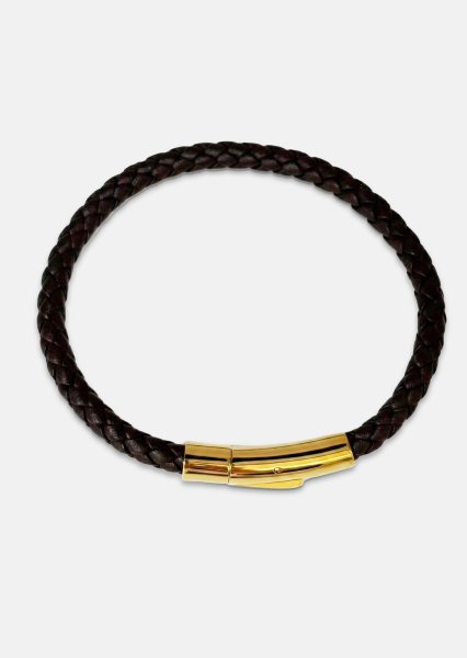 Leather Bracelet Crown Weave
