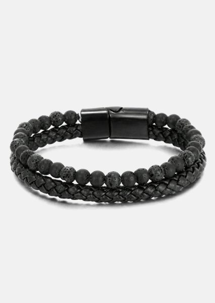 Leather Bracelet Shadow Embrace