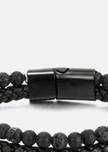 Leather Bracelet Shadow Embrace