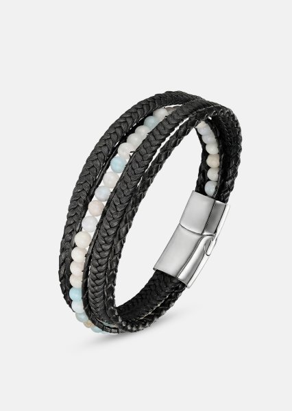 Leather Bracelet Titan Leaf