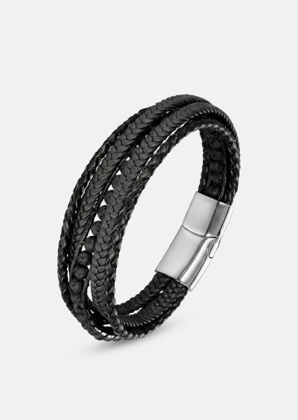 Leather Bracelet Raven Stride