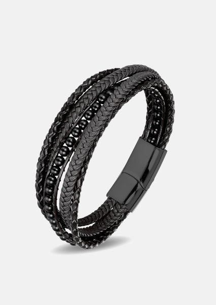 Leather Bracelet Raven Echo