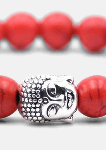 Beaded Bracelet Crimson Harmony