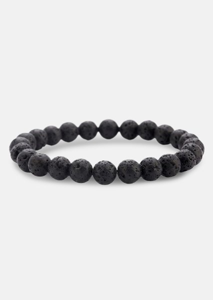 Beaded Bracelet Obsidian Thread