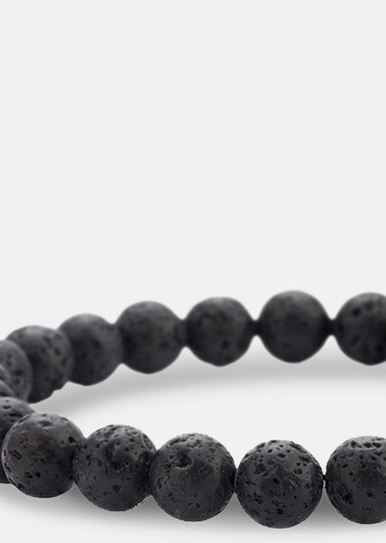 Beaded Bracelet Obsidian Thread