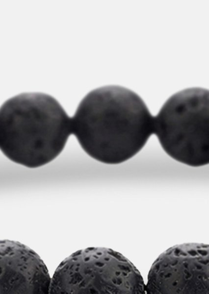 Beaded Bracelet Obsidian Thread