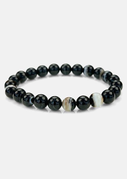 Beaded Bracelet Obsidian Stride