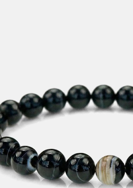 Beaded Bracelet Obsidian Stride