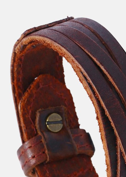 Leather Bracelet Rugged Vow